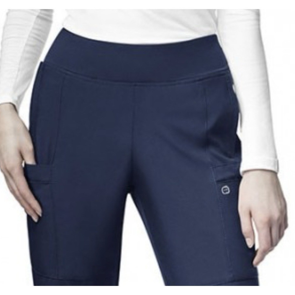 Wonderwink W123 Womens Cargo Jogger Scrub Pants Navy Blue 2XS Petite 28" 5555